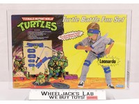 Leonardo Turtle Battle Fun Set AFA HIGHEST GRADED 85 POP 1 TMNT Playmates NEW
