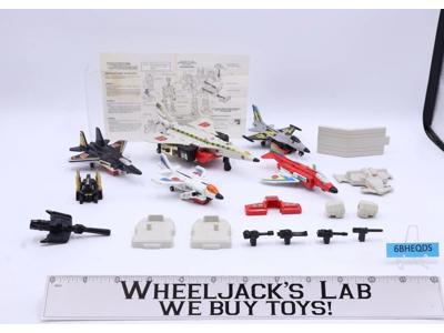 Superion Aerialbots Set 100% Complete Vintage 1986 G1 Transformers Hasbro