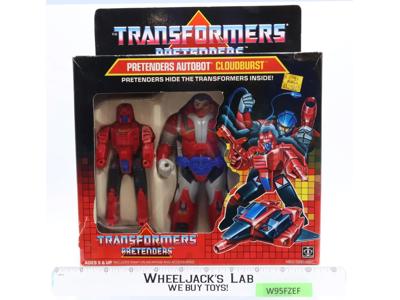 Cloudburst Pretender 100% Complete W/Box & Insert Vintage G1 Transformers MIB