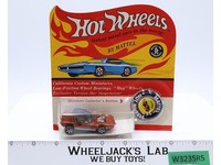 Python Orange Hot Wheels 1968 Mattel Vtg Redline RL WHITE INT Blister MOSC