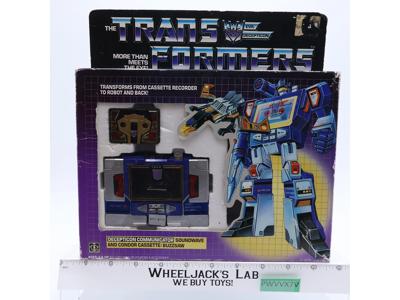 Soundwave & Buzzsaw 100% Complete W/Box & Insert 1984 Vintage G1 Transformers