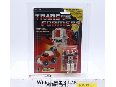 Swerve W/ Patch AFA GRADED 85 80/90/90 Transformers 1986 Hasbro NEW SEALED