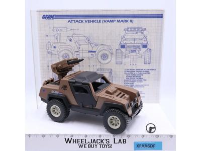Vamp Mark II Attack Jeep 100% Complete GI Joe 1984 Hasbro Action Figure Vehicle
