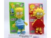 Lisa & Bart Simpson Rag Dolls 1990 The Simpsons Plush Action Figures NEW MOC