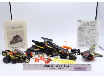 Xpanders Play Set W/Figures, ATV Cycle, Fighter Strike Base, Plane, etc. Galoob