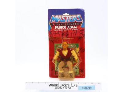 Prince Adam 12 Back NEW MOSC 1983 Masters of the Universe MOTU Mattel Vintage