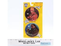 Superstar Buttons Hulk Hogan Jake WWF Wrestling 1991 Titan Sports NEW SEALED