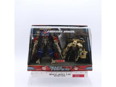 Freeway Brawl Optimus Prime VS Bonecrusher Transformers Movie 2008 Hasbro MISB
