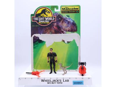 Ian Malcolm Chaos Expert 100% Complete The Lost World Jurassic Park W/CARDBACK