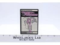 Razorclaw Action Figure Vintage Instruction Manual 1986 Hasbro G1 Transformers