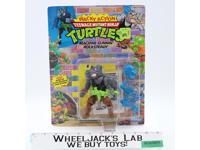 Machine Gunnin' Rocksteady Wacky Action TMNT Turtles 1989 Playmates UNPUNCHED