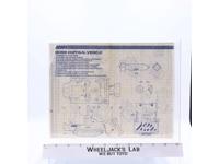 Bomb Disposal 1985 ORIGINAL Instructions Blueprints G.I. Joe Hasbro Vehicle