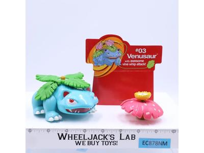 Pokemon Combat Figure #03 Venusaur w/ Whip Action 2000 Hasbro Nintendo WORKS