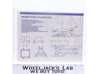 Swamp Skier 1984 ORIGINAL Instructions/ Blueprints G.I. Joe Hasbro Action Figure