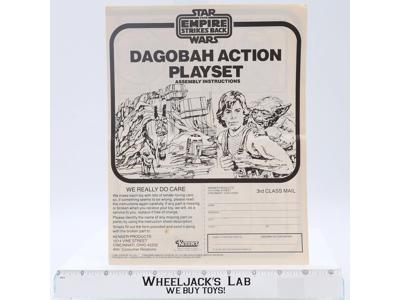 Dagobah Action Playset Instruction Manual 1981 Star Wars ESB Kenner Vintage