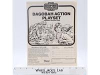 Dagobah Action Playset Instruction Manual 1981 Star Wars ESB Kenner Vintage