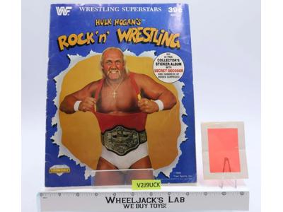 Hulk Hogan Sticker Book Rock N Wrestling W/Secret Decode WWF Titan Sports 1986