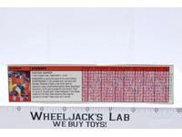 Sideswipe Action Figure Tech Spec 1985 Vintage Hasbro G1 Transformers