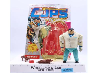 Big Boss Cops N Crooks W/Card & Bubble 100% Complete 1988 Hasbro Vintage