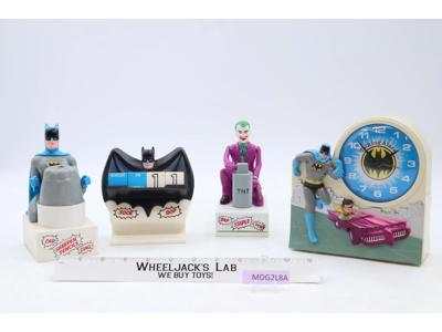 Lot of Batman Merchandise Clock Pencil Sharpener Stapler Block Calendar Janex