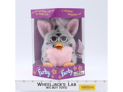 ELECTRONIC Furby GRAY PINK BLACK SPOTS 1998 Tiger Electronics NEW SEALED