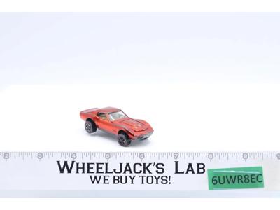 Custom Corvette Red 1968 Redline Hot Wheels Mattel Vintage RL USA