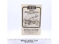 Ewok Assault Catapult Instructions Star Wars 1984 Kenner Vintage