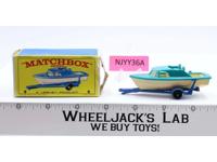 Cabin Cruiser & Trailer 9 Lesney Matchbox Series 1960's Made In England