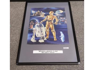 Star Wars Proctor & Gamble C-3PO & R2-D2 Promo Poster 22.5 x 18.5