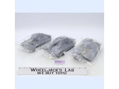 Lot of 3 Gray German King Tiger Tanks WWII Plastic Toy Soldiers BMC 8" Long NEW