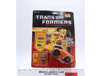 Scoop G1 Transformers Targetmaster 1988 Hasbro Action Figure NEW MOSC SEALED