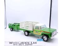 Nylint Farms Green Chevy Square Body Farm Truck & Trailer Pressed Steel Nylint