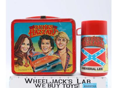 The Dukes of Hazzard Metal Lunch Box W/ Thermos Mug 1980 Aladdin Vintage