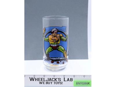 Man-At-Arms Collector Glass Cup He-Man Masters of the Universe 1983 Mattel
