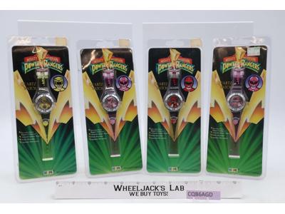 Lot of 4 Quartz Watches Mighty Morphin Power Rangers 1994 Hope Ind. NEW SEALED
