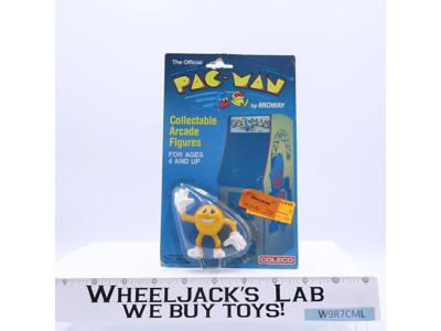 Pac-Man Collectable Arcade Figure Pack Man 1982 Coleco Vintage 3" Vintage MOSC