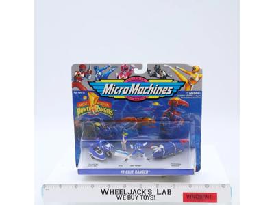 #3 Blue Ranger Micro Machines Power Rangers 1994 Galoob Action Figure NEW SEALED