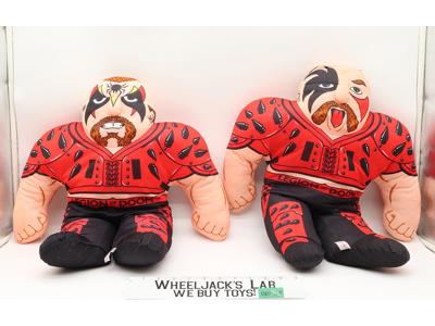 Hawk & Animal Tag Team Wrestling Buddies WWF WWE Wrestling 1990 Tonka 22" Plush