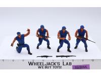 Lot of 4 Heroes in Action SWAT Team 1974 Mattel Vintage 3" Action Figures