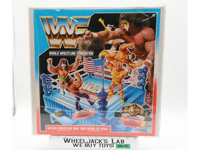 Official Wrestling Ring UNUSED STICKERS WWE WWF 1990 Hasbro Playset NEW MIB