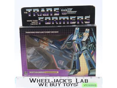 Thundercracker 100% Complete W/BOX & INSERT 1985 G1 Vintage Transformers Figure