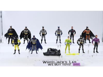 Lot of 12 Batman DC Comics Superheroes Villains ToyBiz Kenner 5" Figures Vehicle
