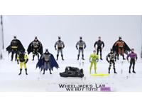 Lot of 12 Batman DC Comics Superheroes Villains ToyBiz Kenner 5" Figures Vehicle