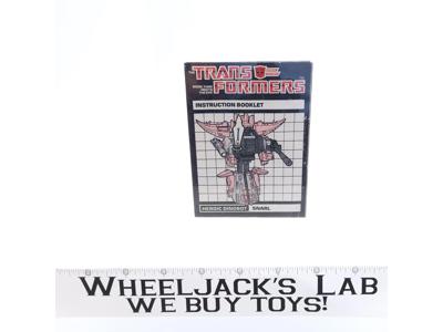 Snarl Action Figure Instruction Manual Booklet 1985 Hasbro G1 Transformers