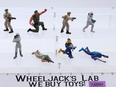 Lot of 8 Soldiers GUTS! Heroes In Action 1986 Mattel Military Action Figures