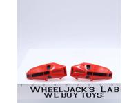 Jetfire Large Leg Guard Armor Pair STICKERED 1985 G1 Transformers Action Figure