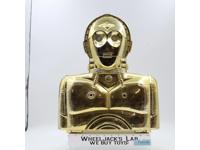 GOLD C-3PO Action Figure Storage Case Star Wars 1983 Kenner Vintage