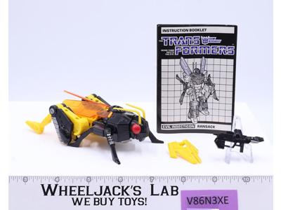 Ransack 100% Complete 1985 G1 Transformers Hasbro Vintage Action Figure