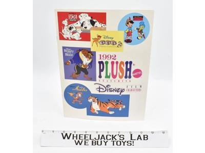 MATTEL 1992 Toy Fair Employee Dealer Catalog DISNEY FILM CHARACTERS PLUSH