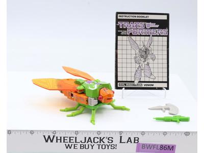 Venom 100% Complete 1984 Vintage G1 Transformers Hasbro Action Figure